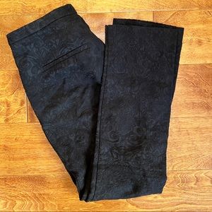 ZARA Paisley Roccoco Baroque black ankle pants - XS